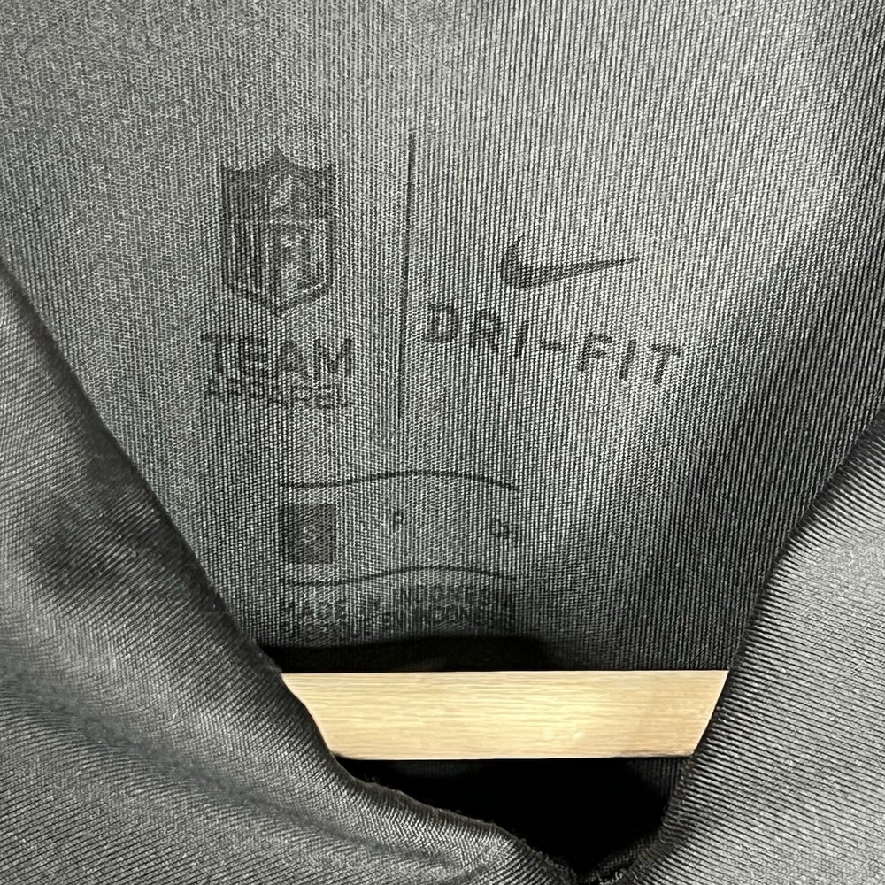 New Orleans Saints Nike Dri-Fit NFL Polo Shirt Men's Small Black Gray Activewear - Picture 3 of 11